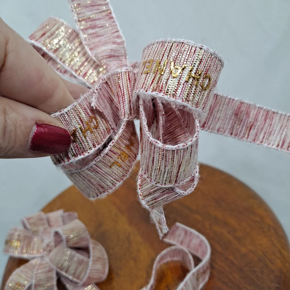 CHANEL logo bows